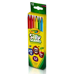 Crayola Silly Scents Twistables 12-pack colors with fragrance spark imagination.