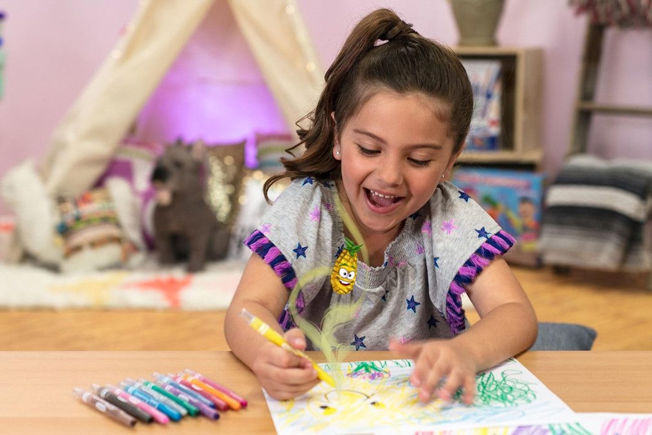 Protected color core helps reduce breakage during little artist sessions