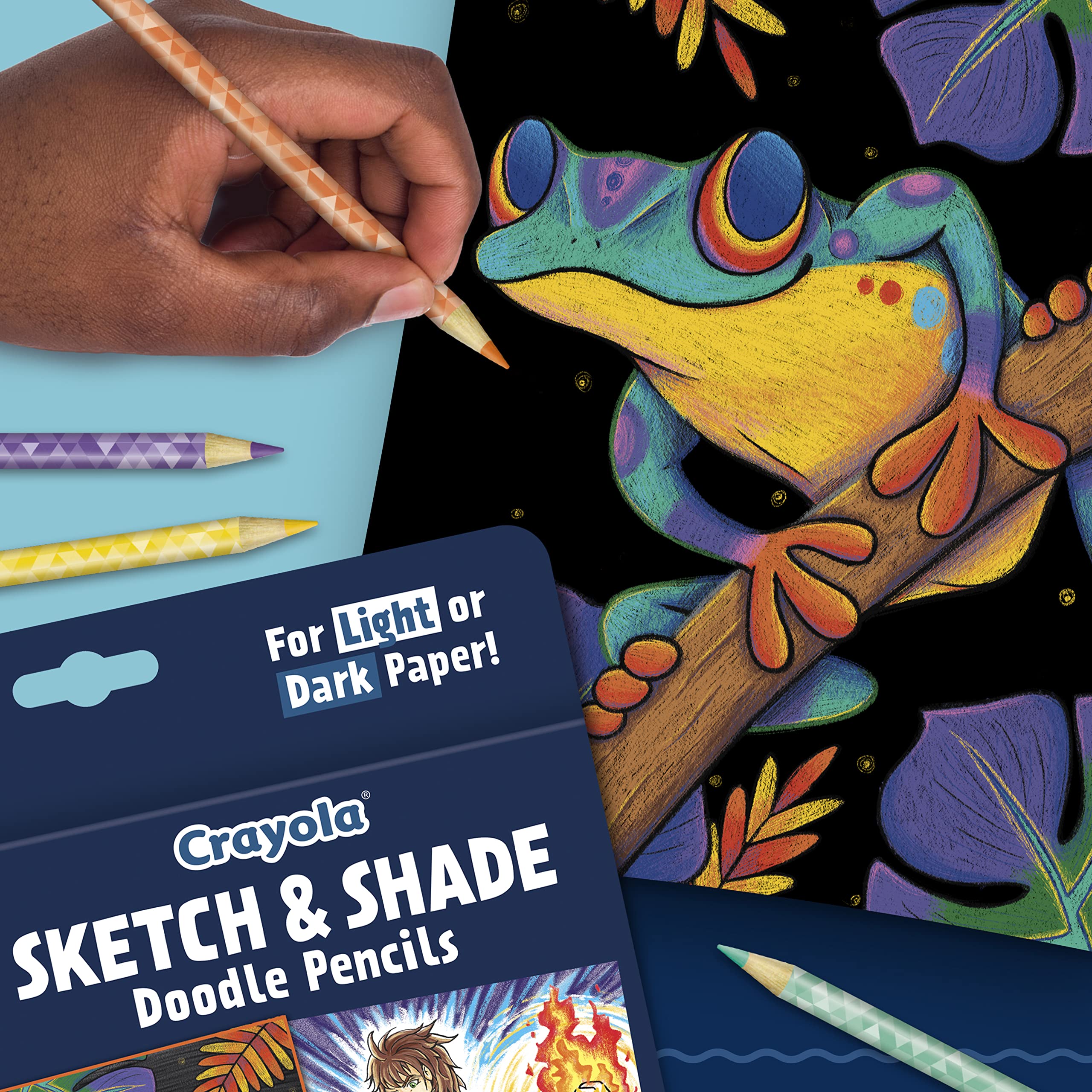 Crayola graphite pencils included for sketching before color