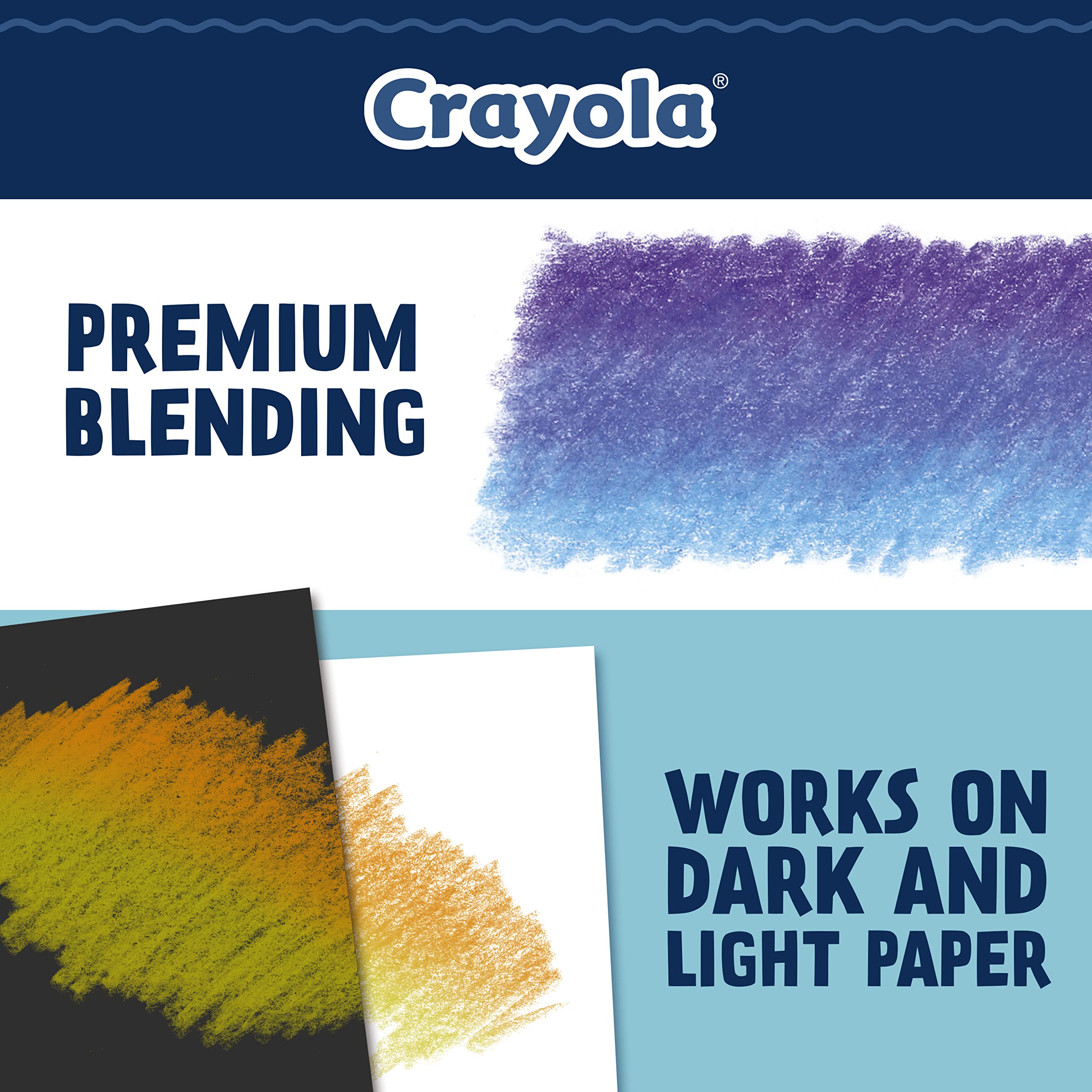 Pre-sharpened Crayola pencils ready to use straight from the box