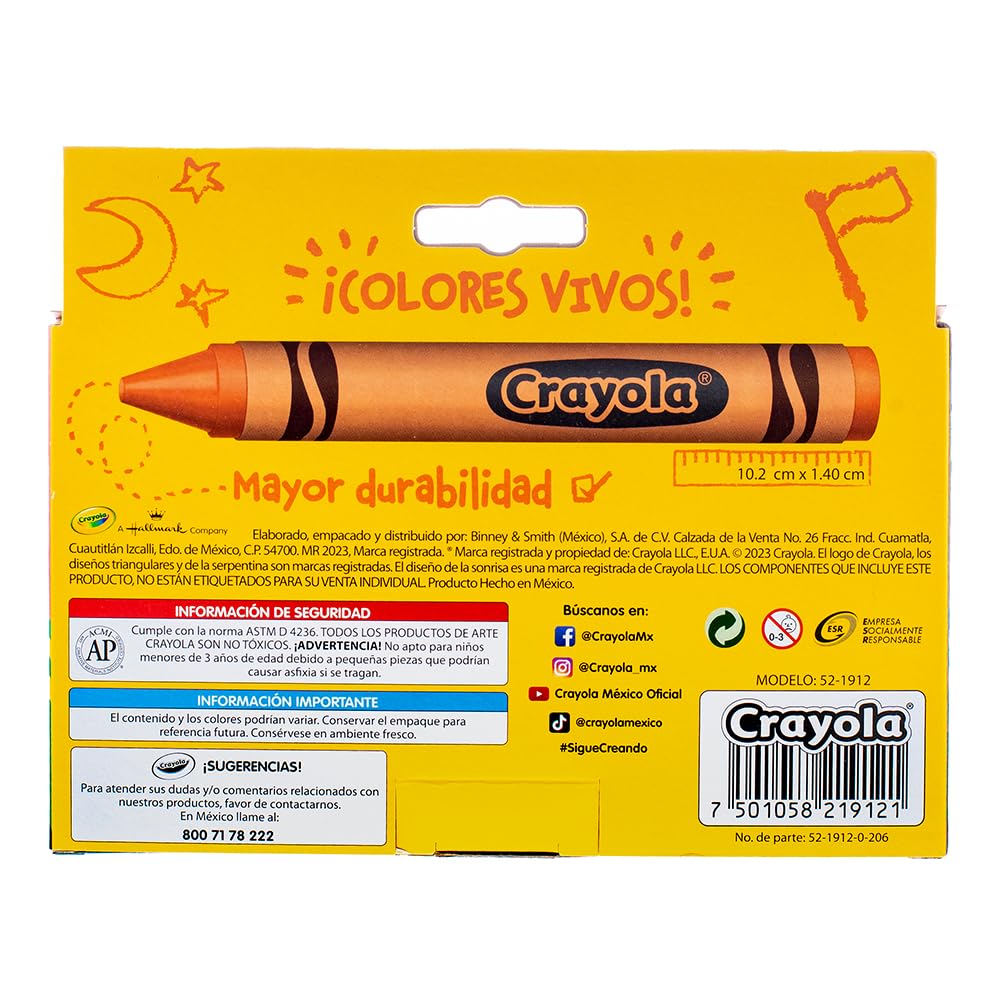 Crayola So Big 12-pack open pack displays crayons neatly organized