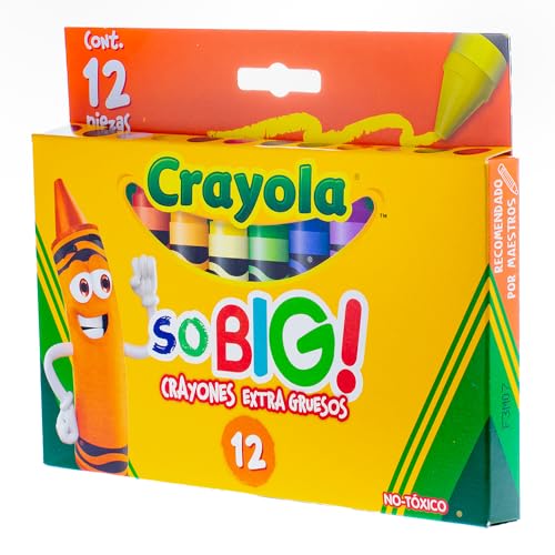 Crayola So Big crayon tip closeup emphasizing thickness and stability for coloring