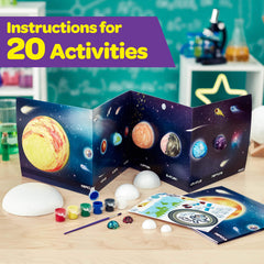Six color washable paint strips for vibrant planet artwork