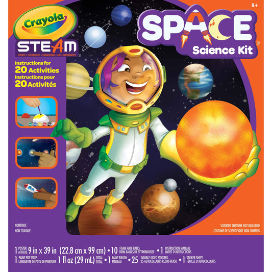Crayola Solar System planet hemispheres ready for painting and display