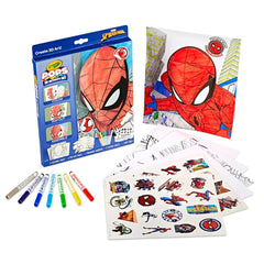 Crayola Spiderman coloring art display ready to showcase