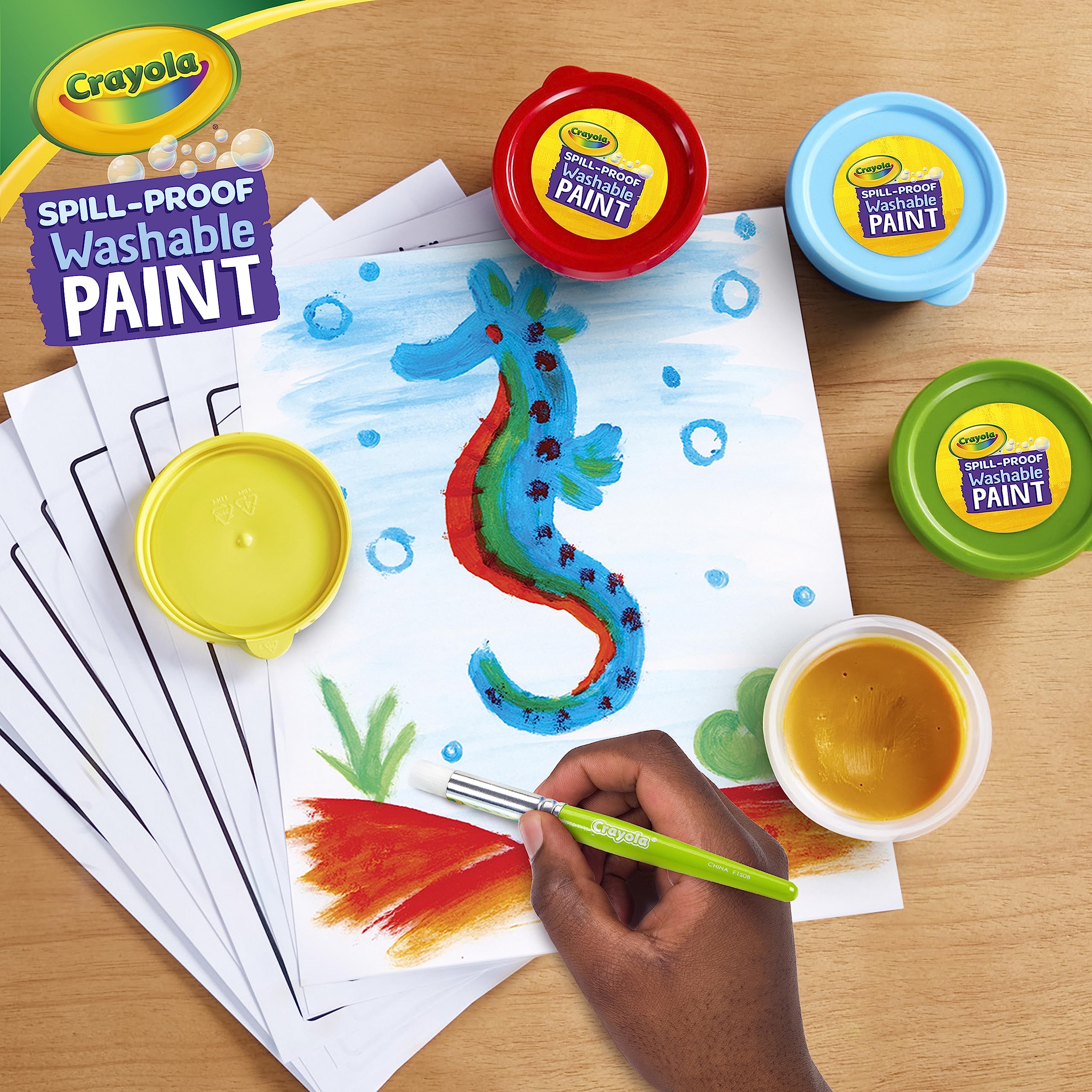 Crayola Spill Proof Paint Set makes a great stocking stuffer for budding artists.