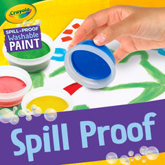 Crayola Spill Proof Paint Set is safe and non-toxic for curious explorers.