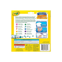 Crayola Stamper Markers display colorful stamp shapes for creative projects.