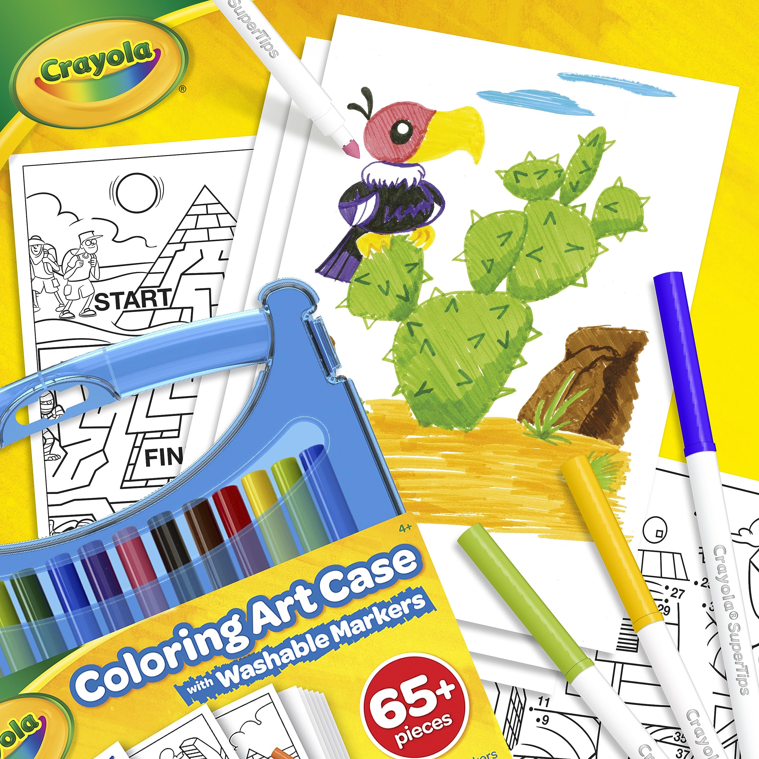 Crayola storage case protects tools and travels with kids.
