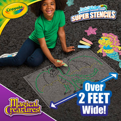 Crayola Super Stencils transparent dotted outline for precise tracing on any surface