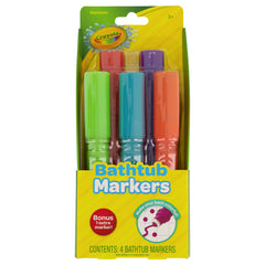 Crayola Taste Beauty green bath marker drawing on tub walls, washable and kid-friendly.