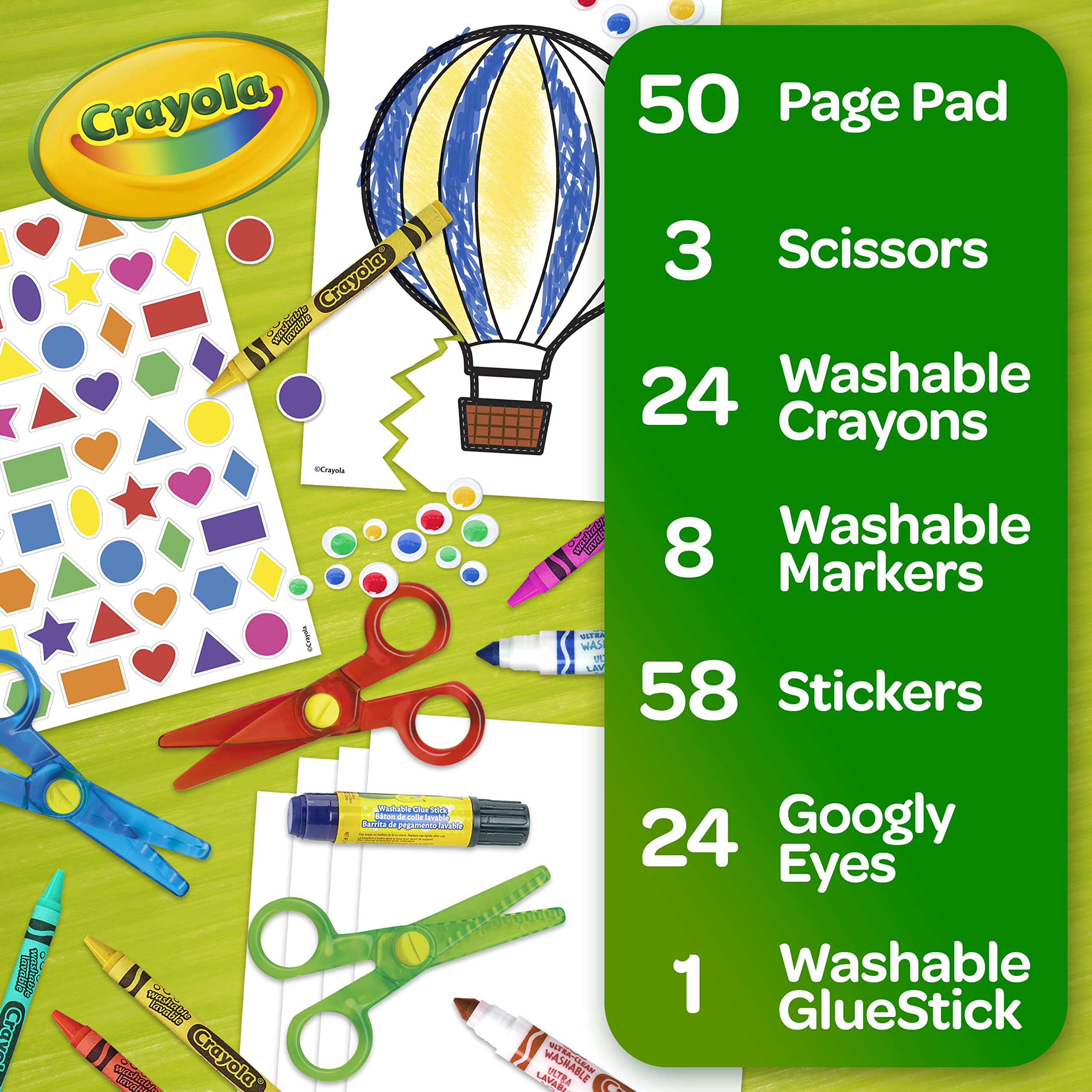 Crayola Toddler Scissor Skills activity pad for guided practice