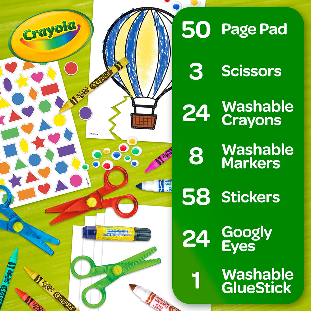 Crayola Toddler Scissor Skills activity pad for guided practice
