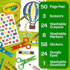 Crayola Toddler Scissor Skills activity pad for guided practice