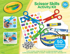 Crayola Toddler Scissor Skills straight scissors for safe paper cutting