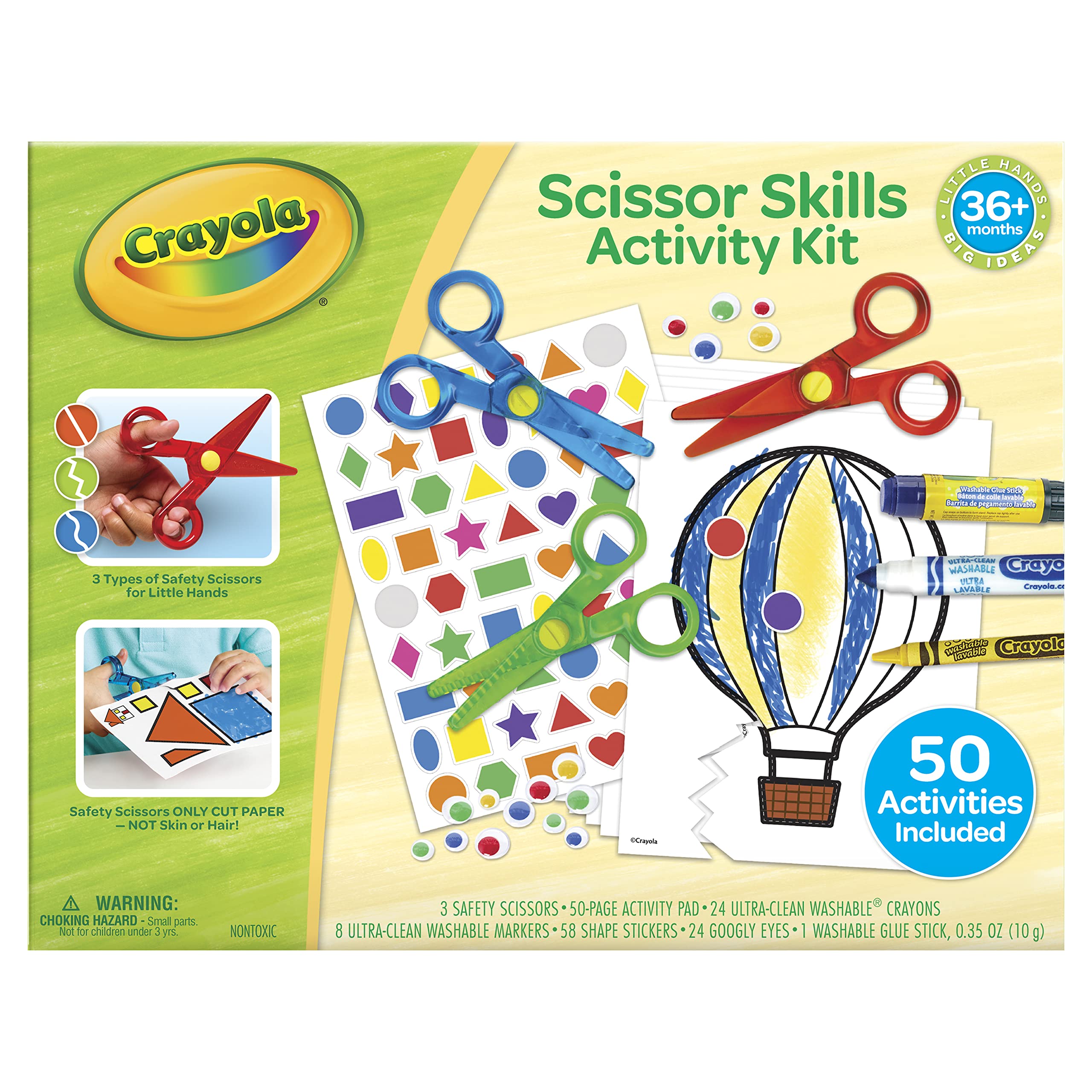Crayola Toddler Scissor Skills washable crayons for mess-free coloring