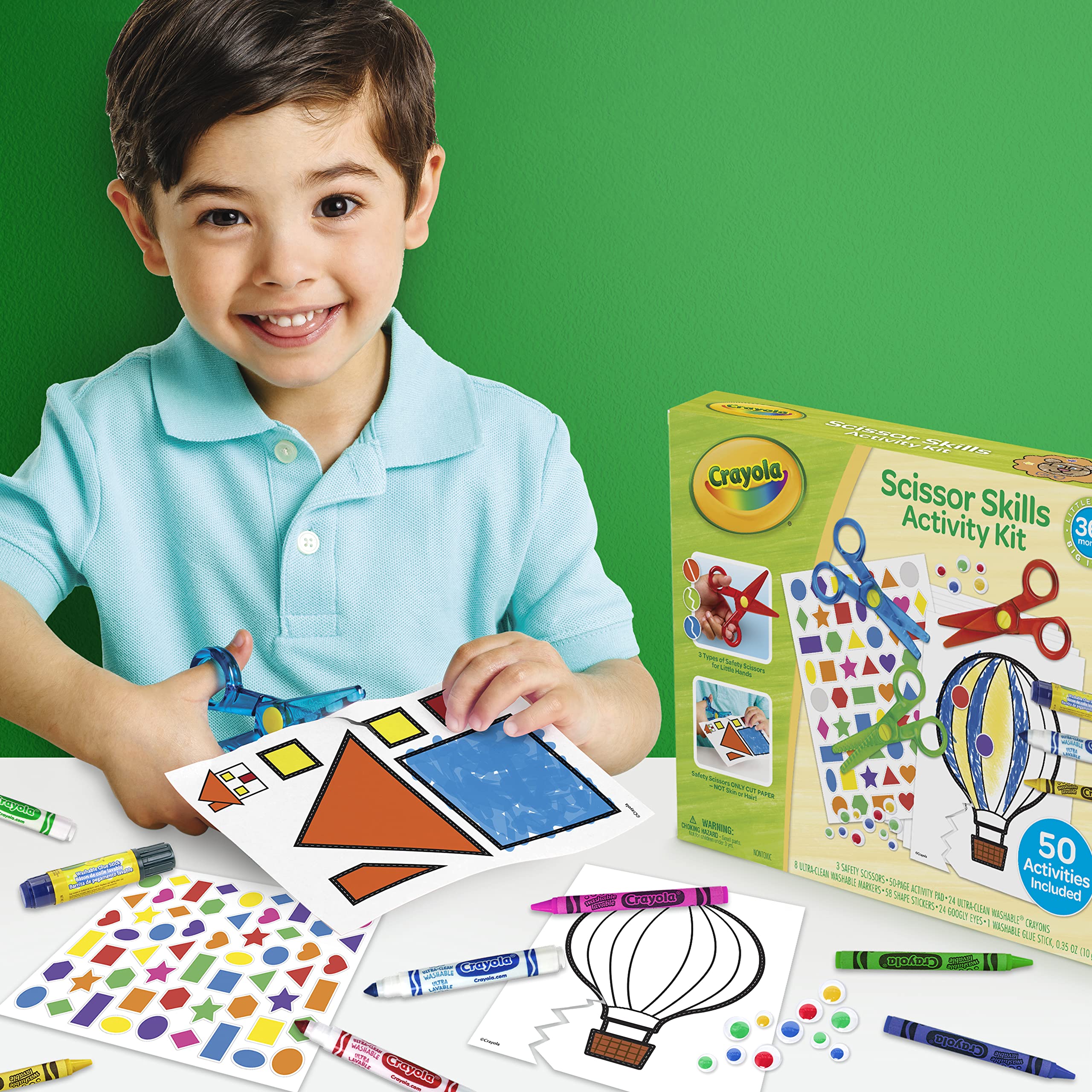 Crayola Toddler Scissor Skills washable markers for vibrant drawings