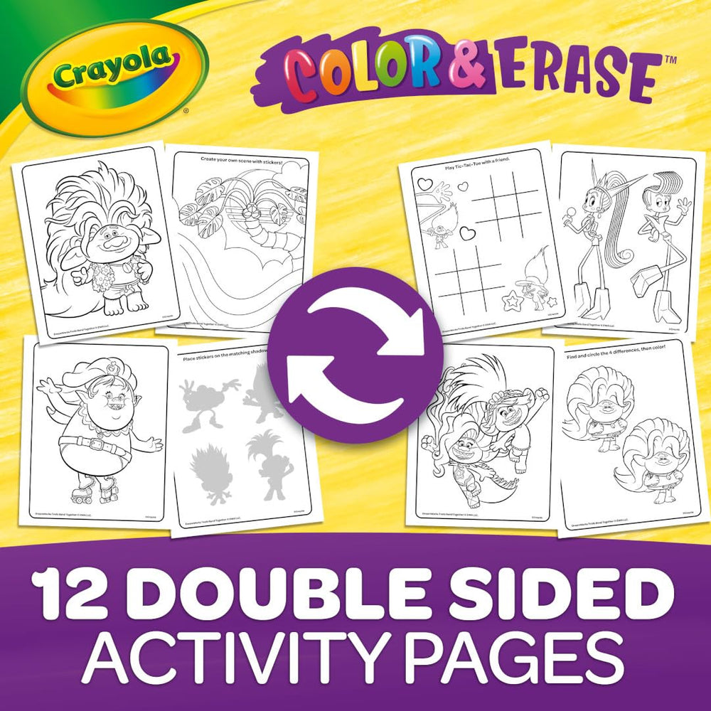 Crayola Trolls character pages feature favorite Trolls for art.