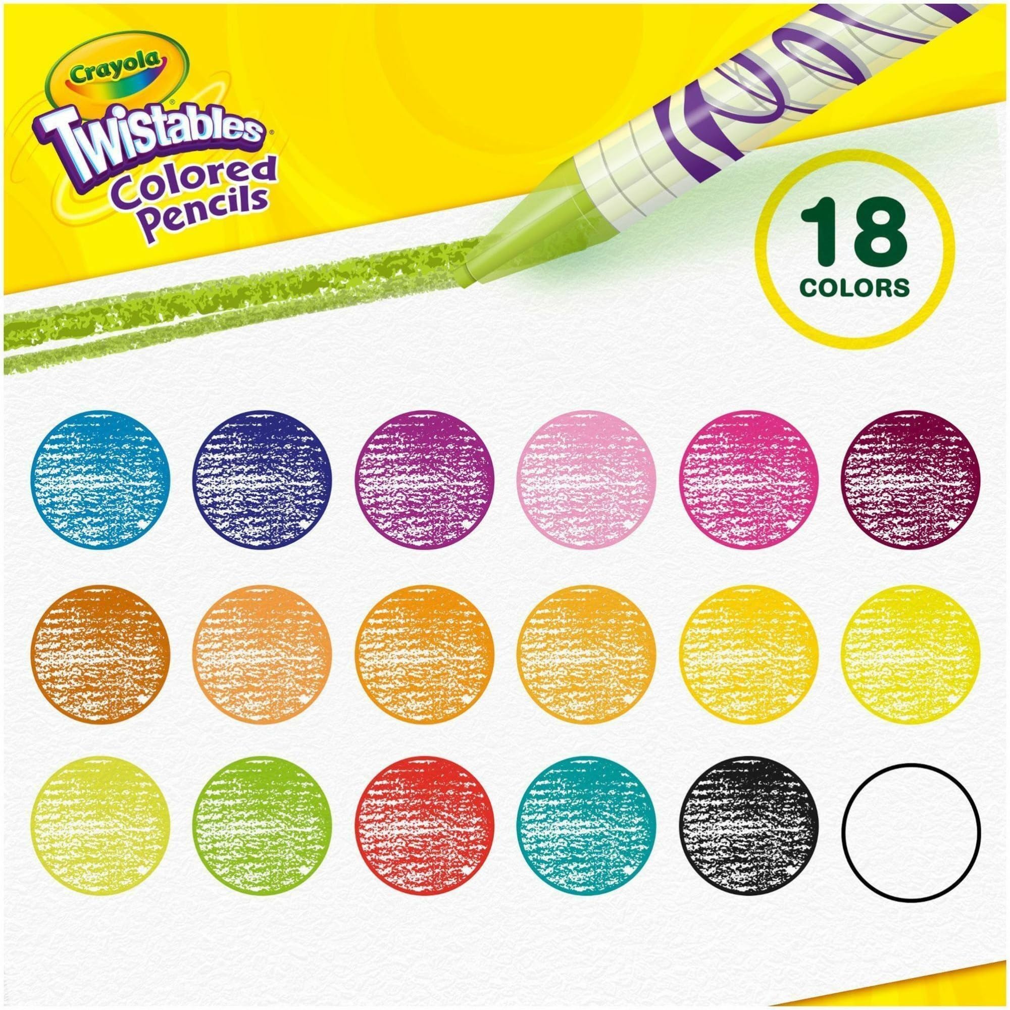 Crayola Twistables ideal for coloring books and creative projects.
