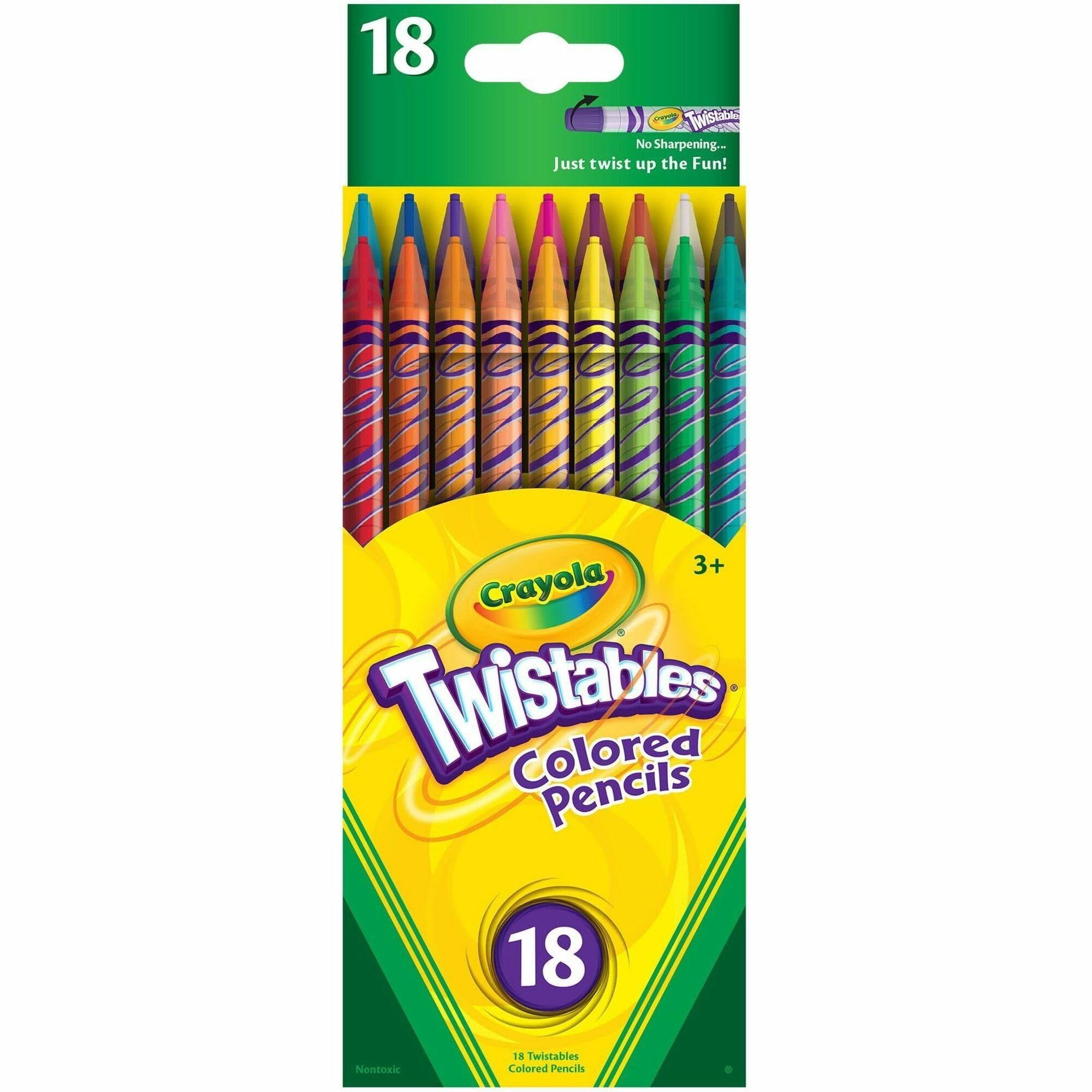 Crayola Twistables clear barrels let kids see colors and progress.