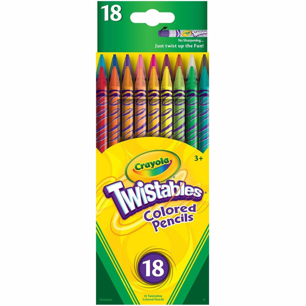 Crayola Twistables clear barrels let kids see colors and progress.