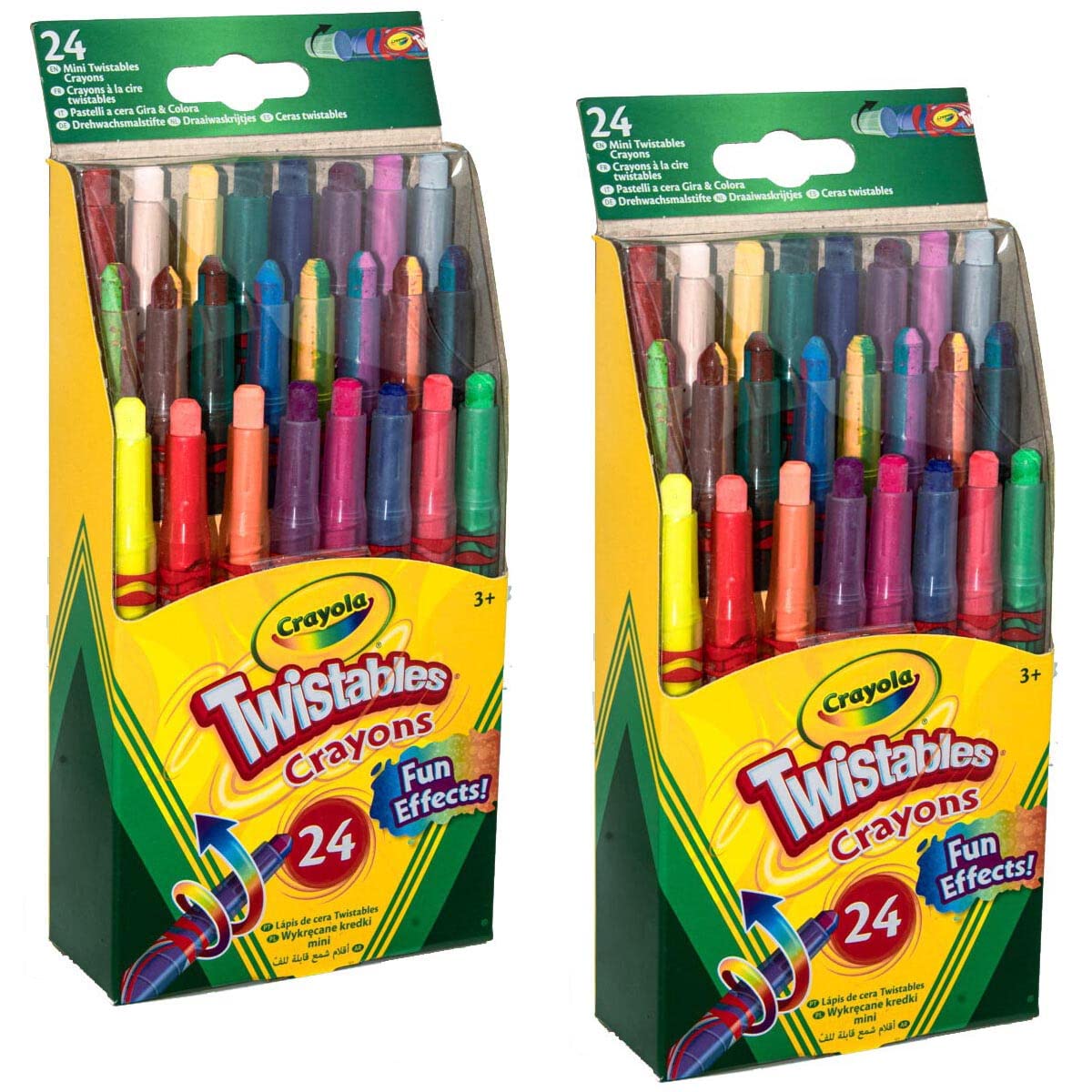 Crayola Twistables crayons 24ct pack 2 – mess-free coloring for kids.