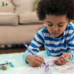 Crayola Twistables twist-action close-up for extendable color cores during use.