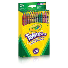 Crayola Twistables twist-to-reveal color, no sharpening required for mess-free artistry.