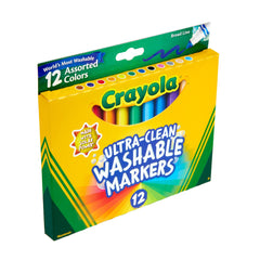Crayola Ultra Clean markers wash away from skin easily.