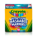 Crayola Ultra Clean Tropical markers bottle showing bright colors for mess-free crafting