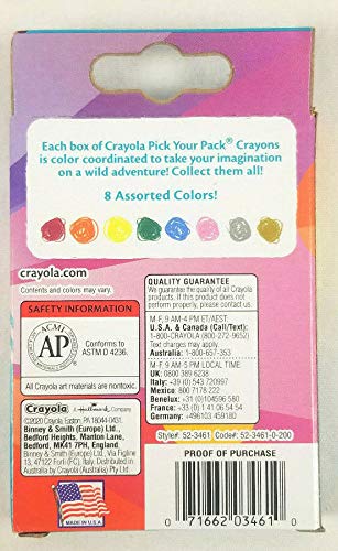 Crayola Uni-Crayons unicorn colors in compact display for on the go art