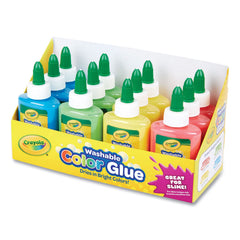 Crayola washable color glue tray multicolor for crafts and slime projects.