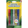 Crayola Glitter Glue Bold Blazes red tube for quick glitter accents on cards.