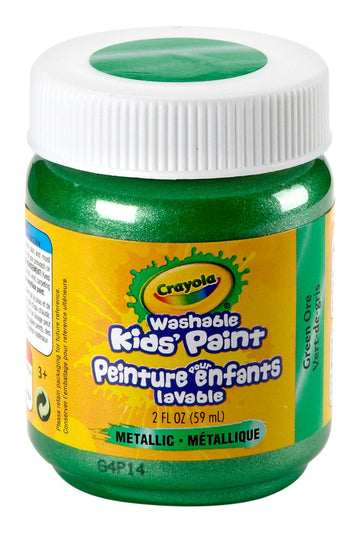 Crayola Washable Kids Paint Green Ore for kids' art projects with easy cleanup
