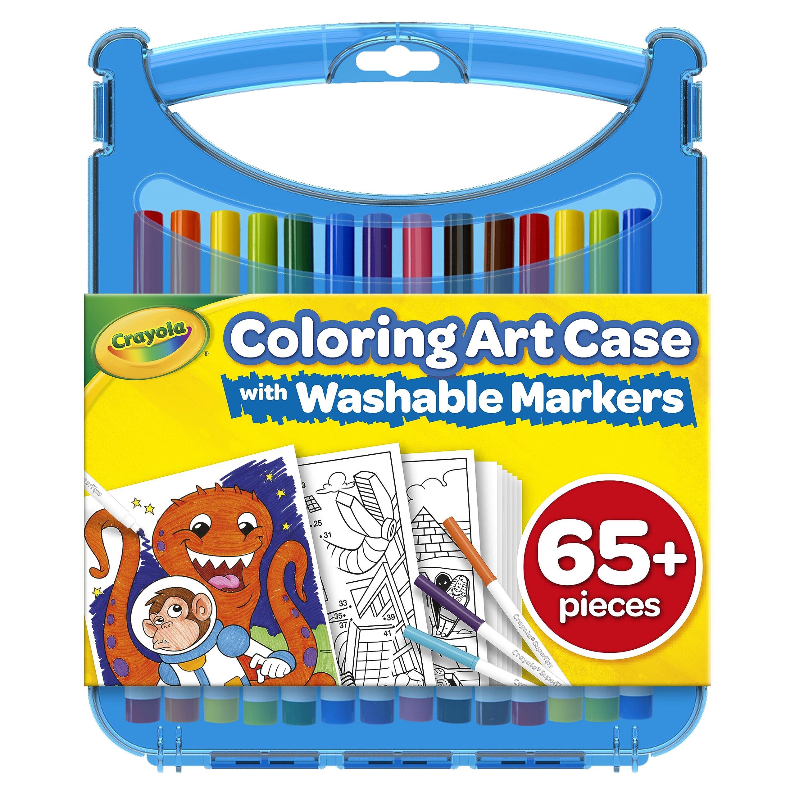 Crayola washable markers clean easily from skin and clothing.