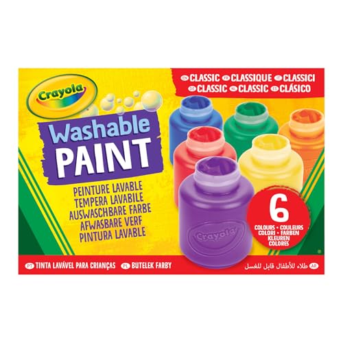 Crayola Washable Paint red bottle ideal for bold color mixing and easy cleanup