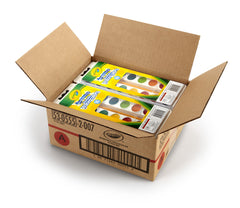 Crayola case-pack watercolor paints, organized bulk art supplies for classrooms