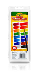 Crayola watercolor paints 16 colors collection for vibrant art projects.