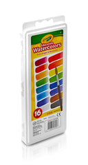 Crayola watercolor pigments designed for smooth application on watercolor paper.