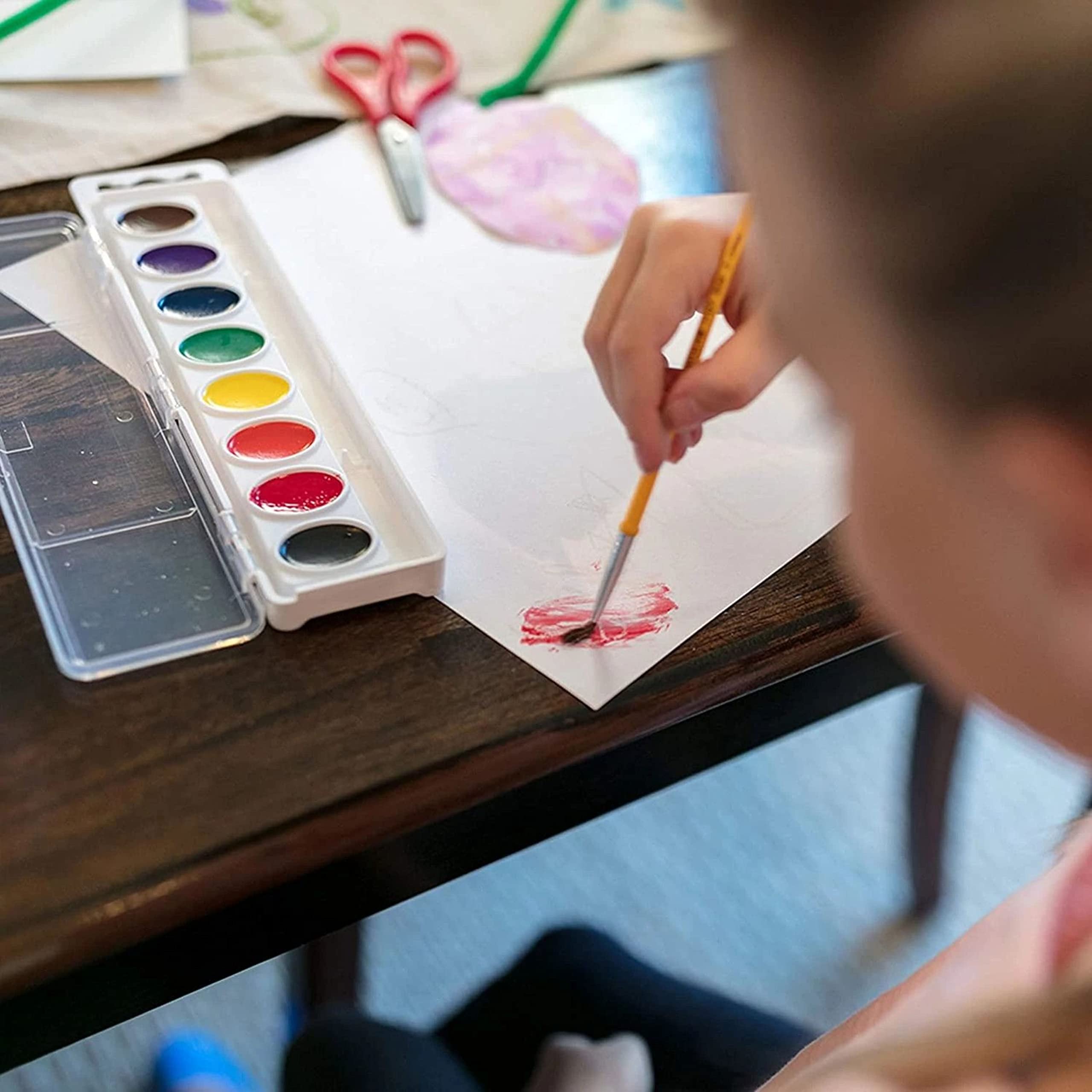 Crayola watercolor set designed for classroom use and group activities.