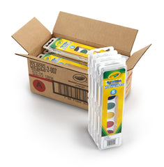 Crayola watercolors shown in use for kids indoor creative activities.