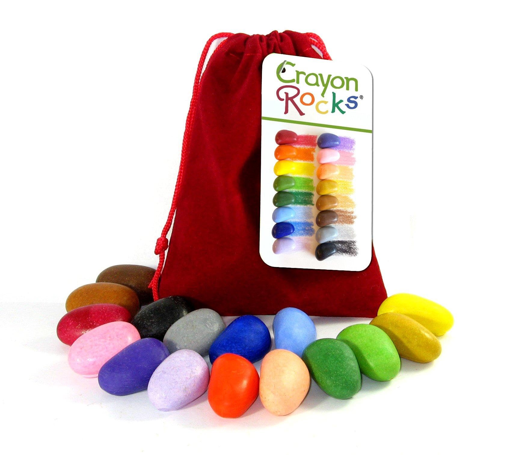 Crayon Rocks child coloring with a relaxed grip, in use.