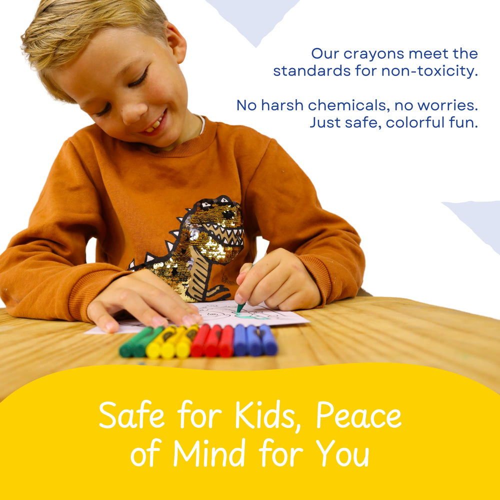 CrayonKing non-toxic safety standard assurance supports responsible use by classrooms and caregivers.