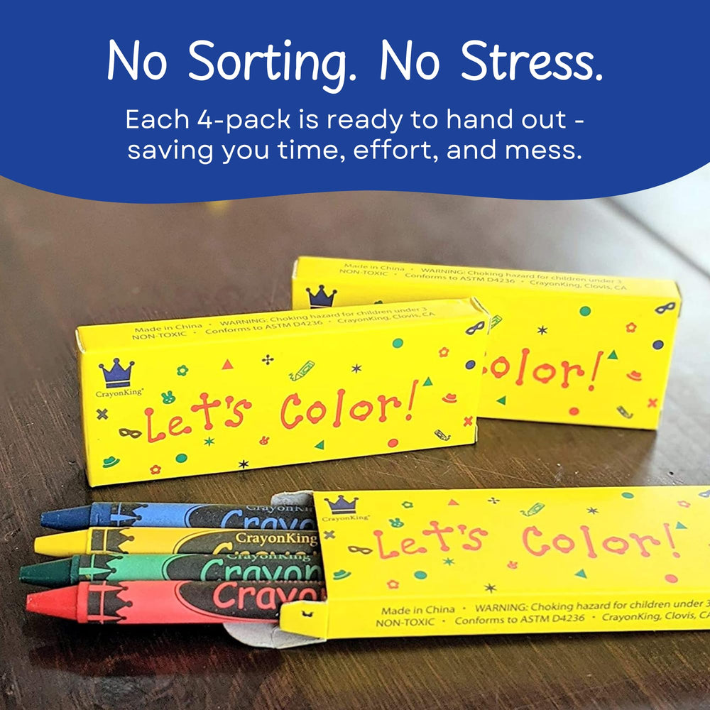 CrayonKing Lets Color packaging offers clean, giftable presentation for parties and events.