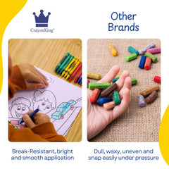 CrayonKing color variety in red, yellow, blue, and green encourages creative play.
