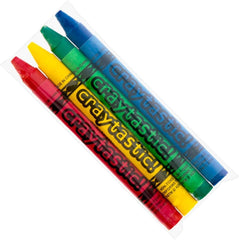 Craytastic! 48 bulk crayons packaging for classroom sharing and easy storage.