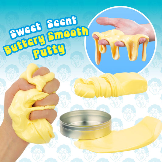 Crazy Aaron's Better Butter Thinking Putty in hands demonstrates smooth spreadability for focus.