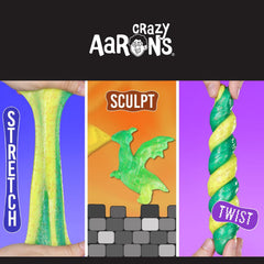 Green to yellow color change while you play Crazy Aaron's putty