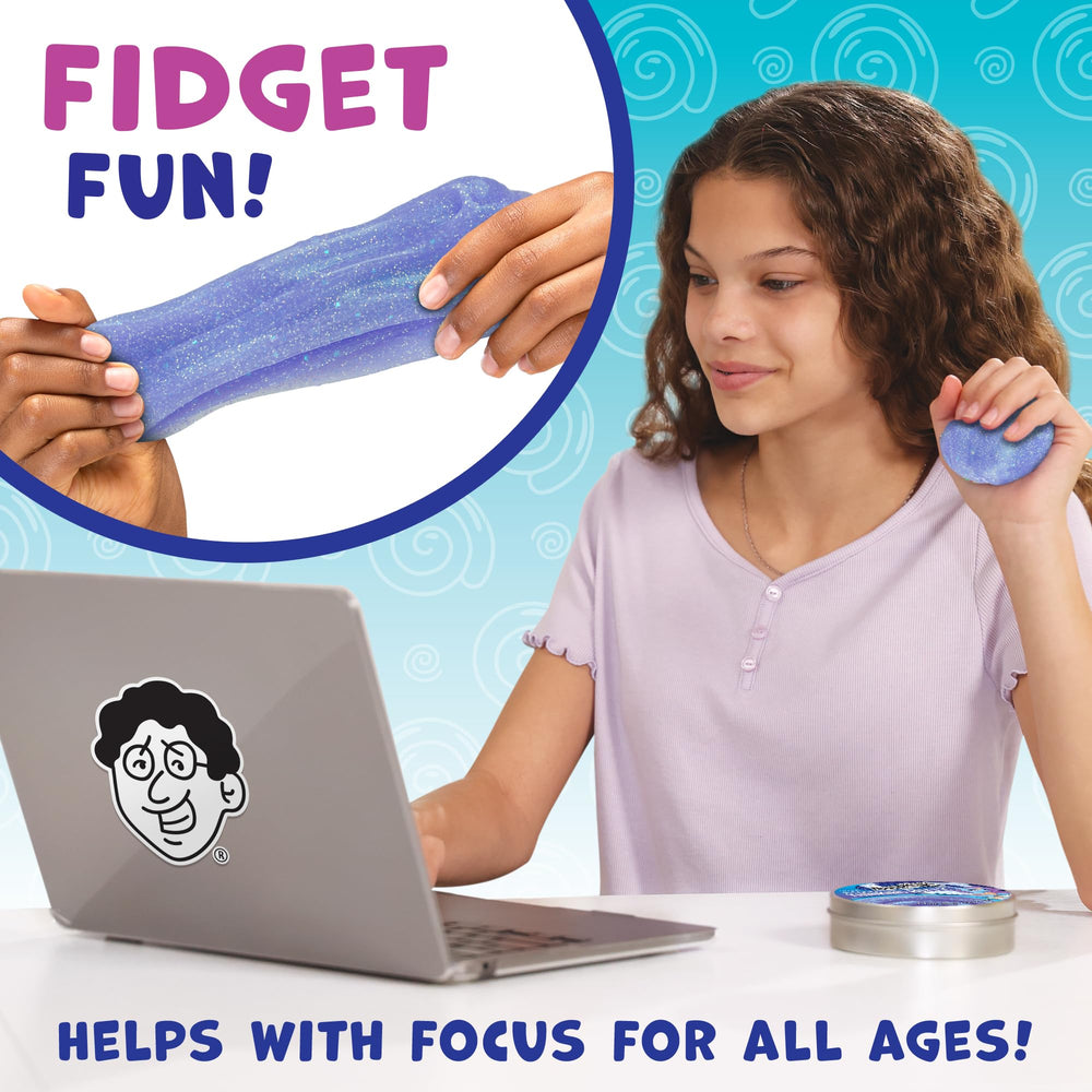 Crazy Aaron's Pegasus on-the-go putty for quiet focus during homework or commute.