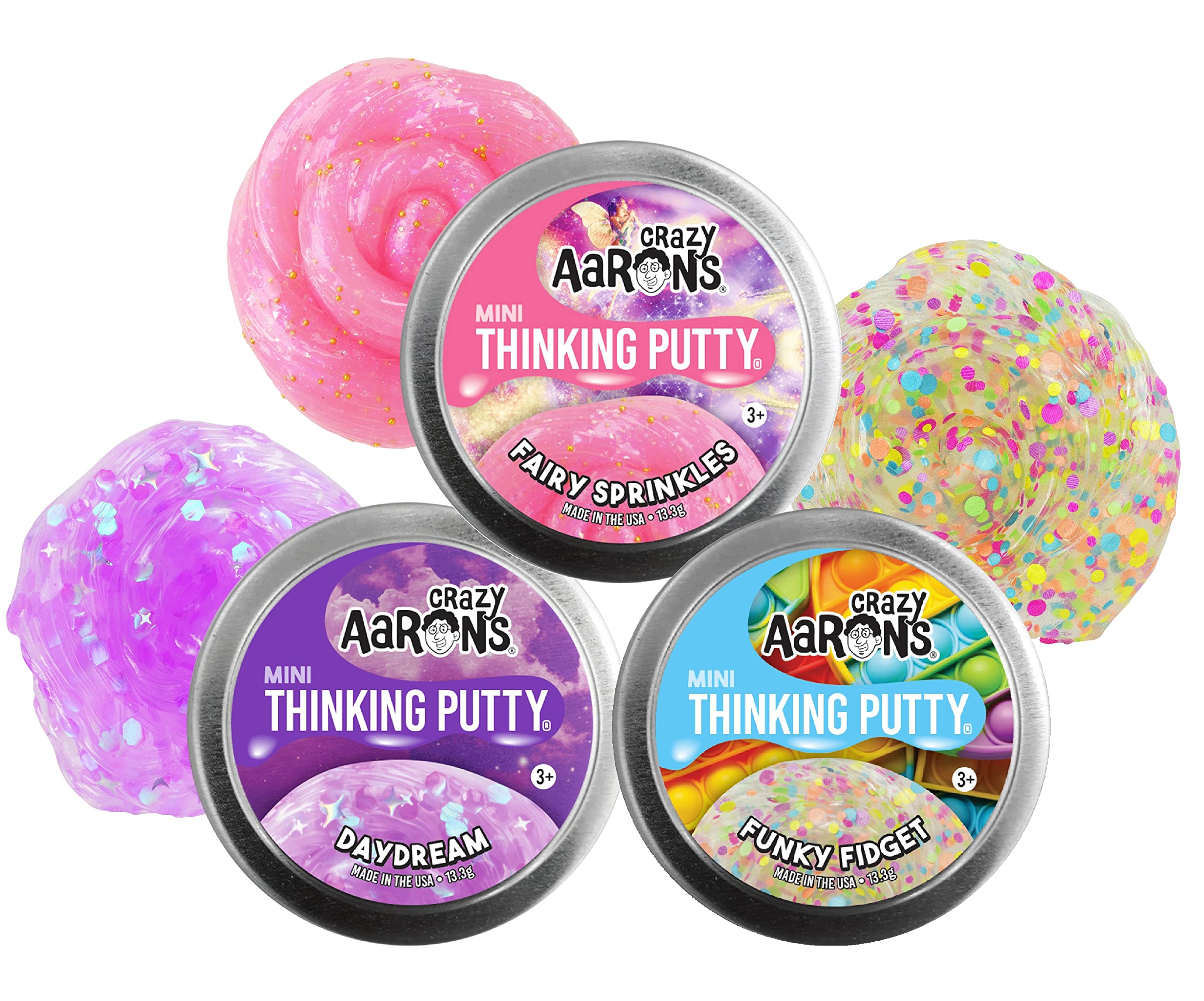 Crazy Aaron's putty mini tin Funky Fidget for tactile focus and calm moments.